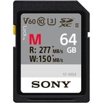 Sony SDXC 64GB SF-M Series Class 10 UHS-II 277/150 MB/s — 39€ Photo Emporiki