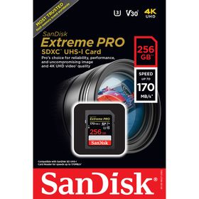 SanDisk 256GB Extreme PRO UHS-I SDXC Memory Card — 49€ Photo Emporiki