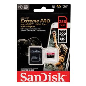 SanDisk Extreme Pro microSD 256GB+SD Adpt 200MB/s A2 V30 UHS-I U3 — 40€ Photo Emporiki
