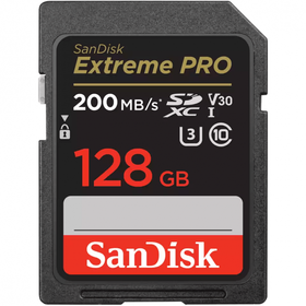 SanDisk Extreme Pro SDXC Card 128GB - 200MB/s V30 UHS-I U3 — 25€ Photo Emporiki