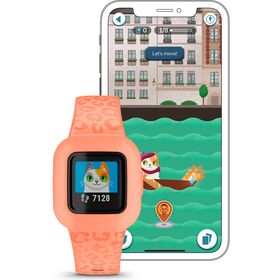 Garmin vivofit jr. 3 Peach Leopard — 95€ Photo Emporiki