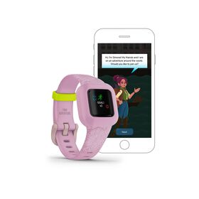 Garmin vivofit jr. 3 Lilac Floral — 76€ Photo Emporiki