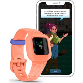 Garmin vivofit jr. 3 Peach Leopard — 95€ Photo Emporiki