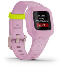 Garmin vivofit jr. 3 Lilac Floral — 76€ Photo Emporiki