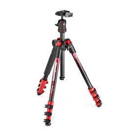 Manfrotto BeFree Travel Τρίποδο με Ball Κεφαλή Red MKBFRA4RD-BH — 149€ Photo Emporiki