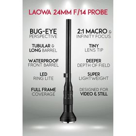 Laowa 24mm f/14 Probe Φακός για Canon EF Mount — 1970€ Photo Emporiki